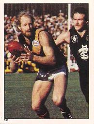 1983 Scanlens VFL Stickers #131 Jim Jess Front